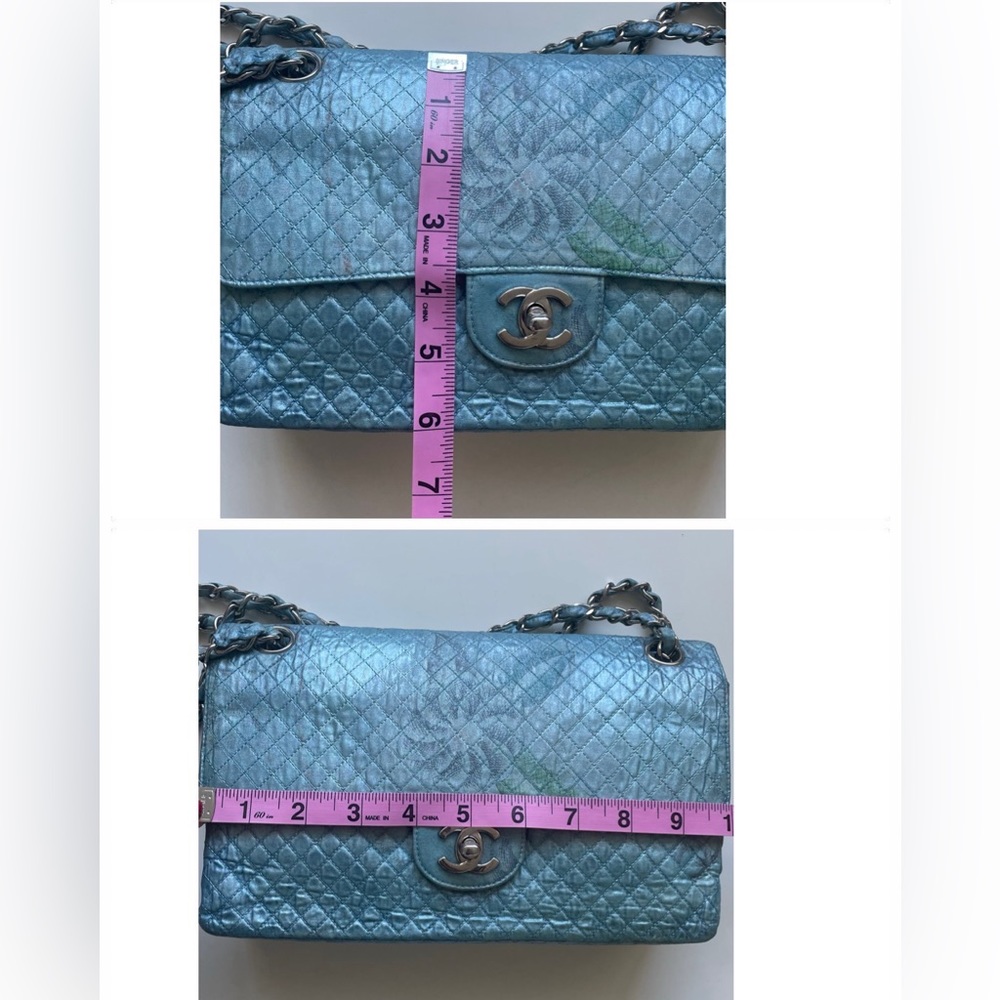 𝑹𝑨𝑹𝑬💎 𝑪𝑯𝑨𝑵𝑬𝑳 1997 LIMITED EDITION flap canvas shoulder bag. - Picture 7 of 15